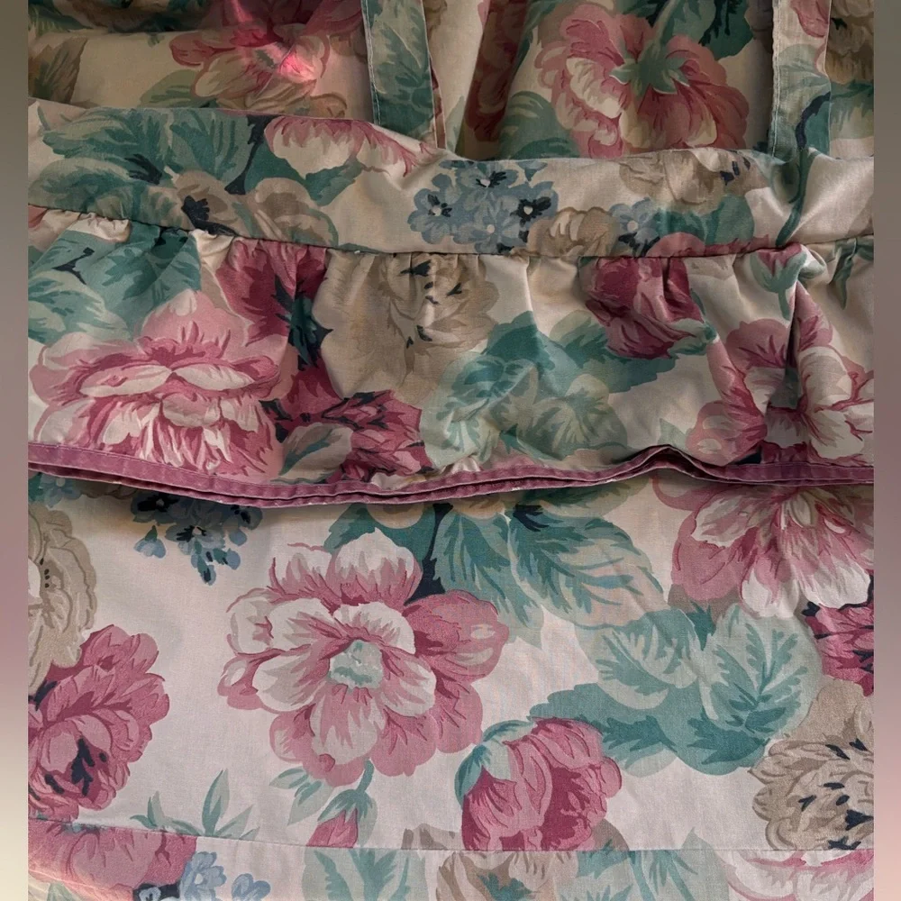 Vintage Springmaid Cottagecore 🌹English Country Garden Floral King Duvet Cover